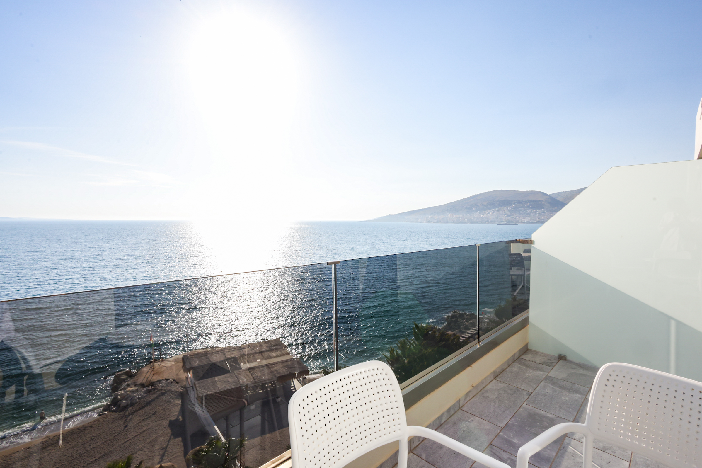 Panoramic Ionian Sea view from Hotel Saranda International